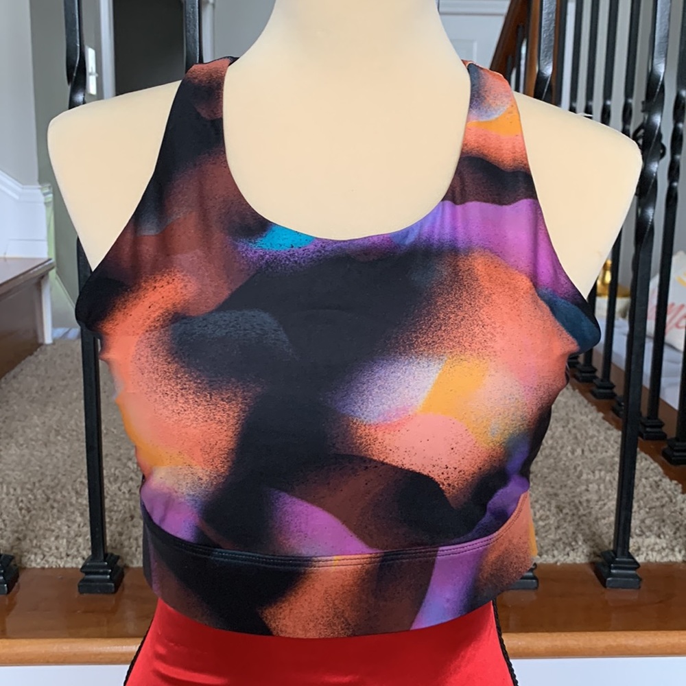 Fabletics No-Bounce High-Impact Sports Bra in  Meltdown Crystal Wave